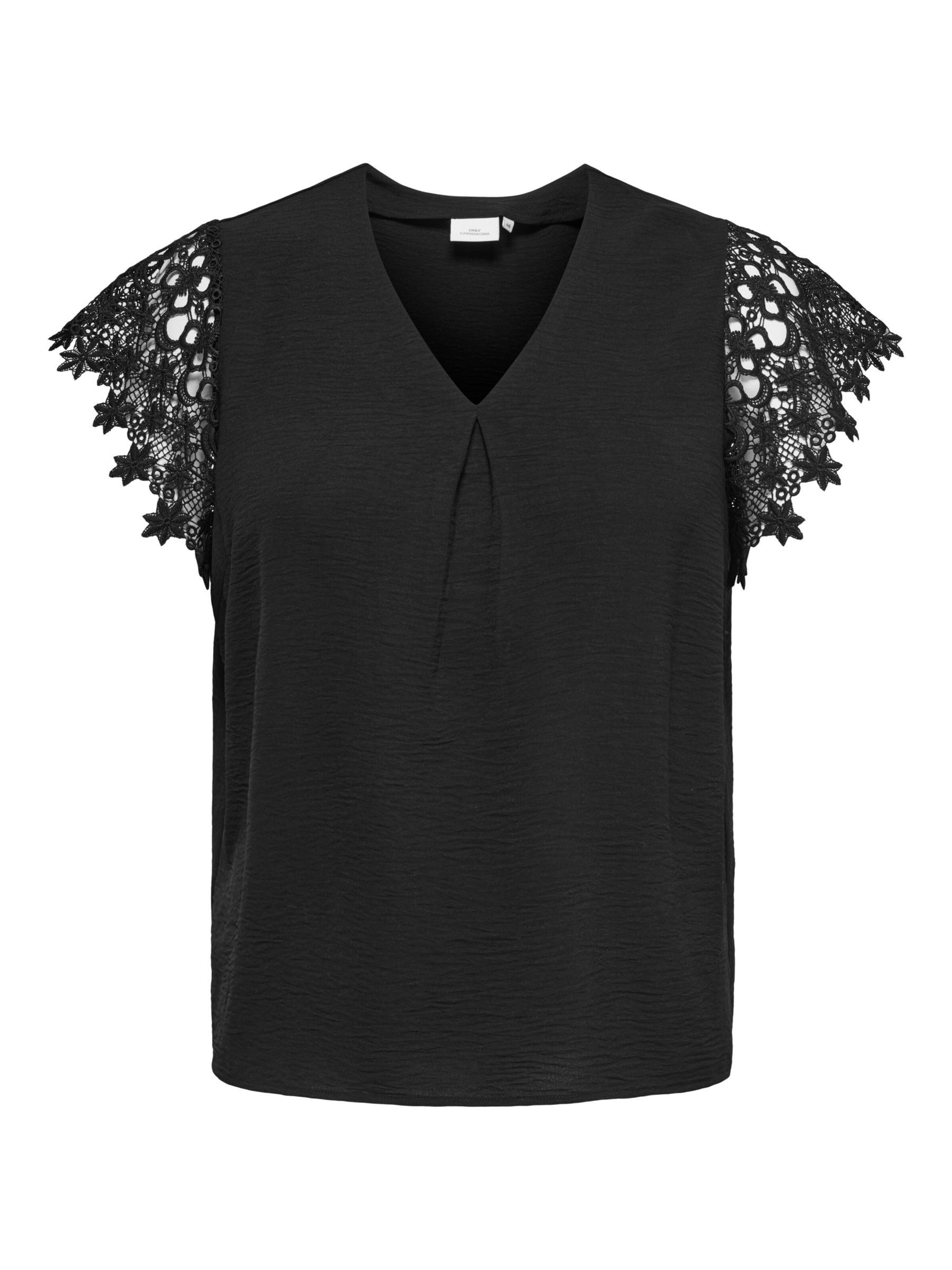 Top 'CARMETTA' di ONLY Carmakoma in nero: frontale