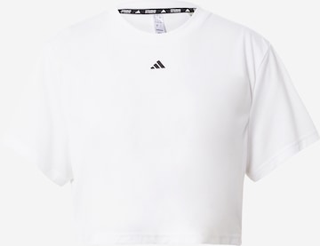 T-shirt fonctionnel 'Studio' ADIDAS PERFORMANCE en blanc : devant