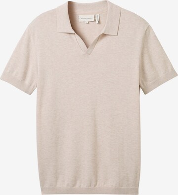 T-Shirt TOM TAILOR en beige : devant