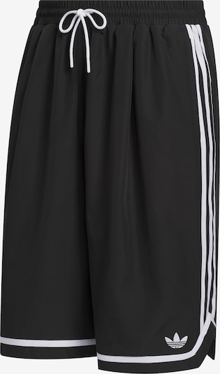 ADIDAS ORIGINALS Pantalón 'Basketball Long' en negro / blanco, Vista del producto