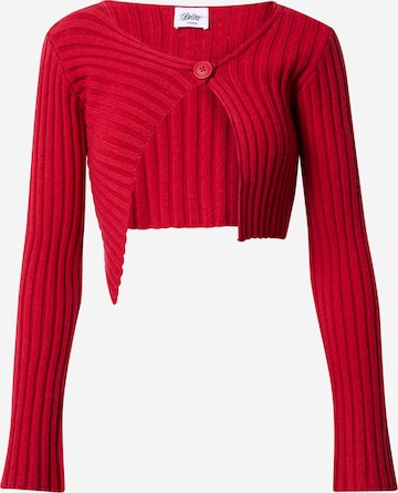 Bella x ABOUT YOU Knit Cardigan 'Lena' in Pink: front