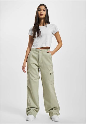 Wide Leg Pantalon cargo DEF en vert