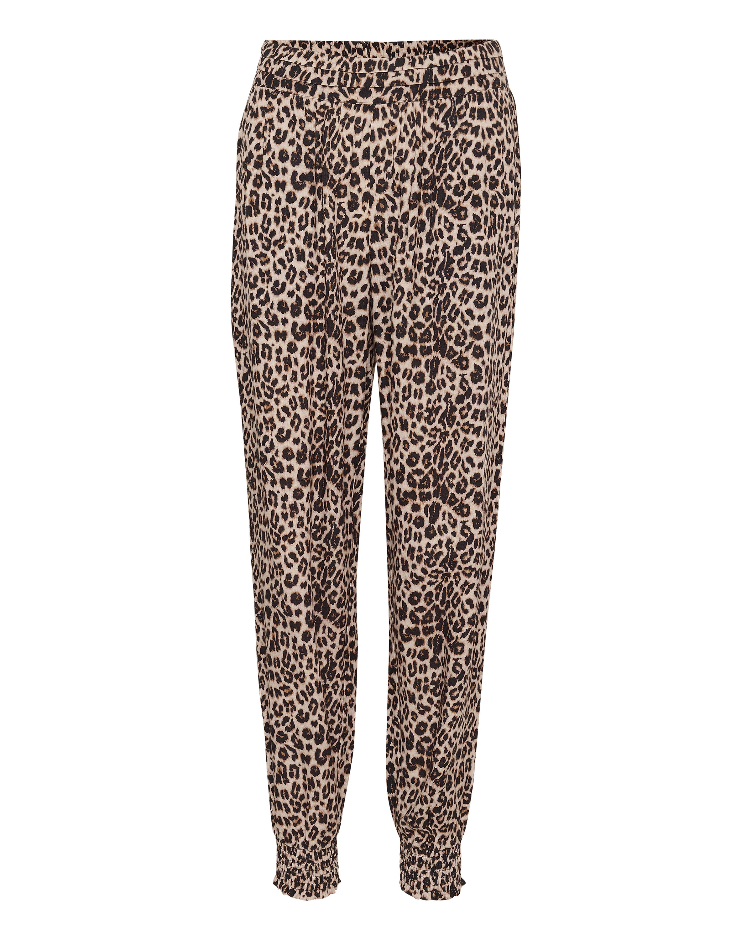 Cream Tapered Haremsbukser 'Venta' i beige: forside