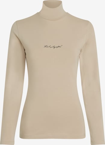 T-shirt Karl Lagerfeld en beige : devant