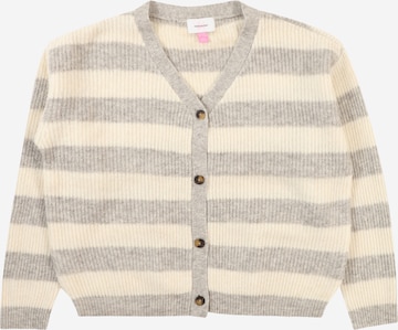 Vero Moda Girl Strickjacke 'VMNATAHLIE' in Grau: Vorderseite