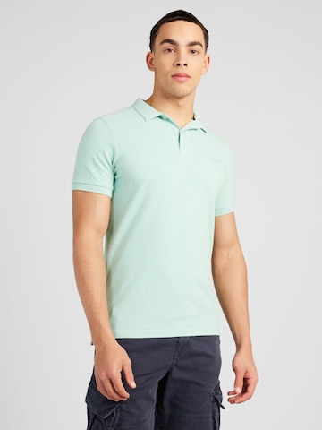 Tricou 'CLASSIC' de la Superdry pe verde: față