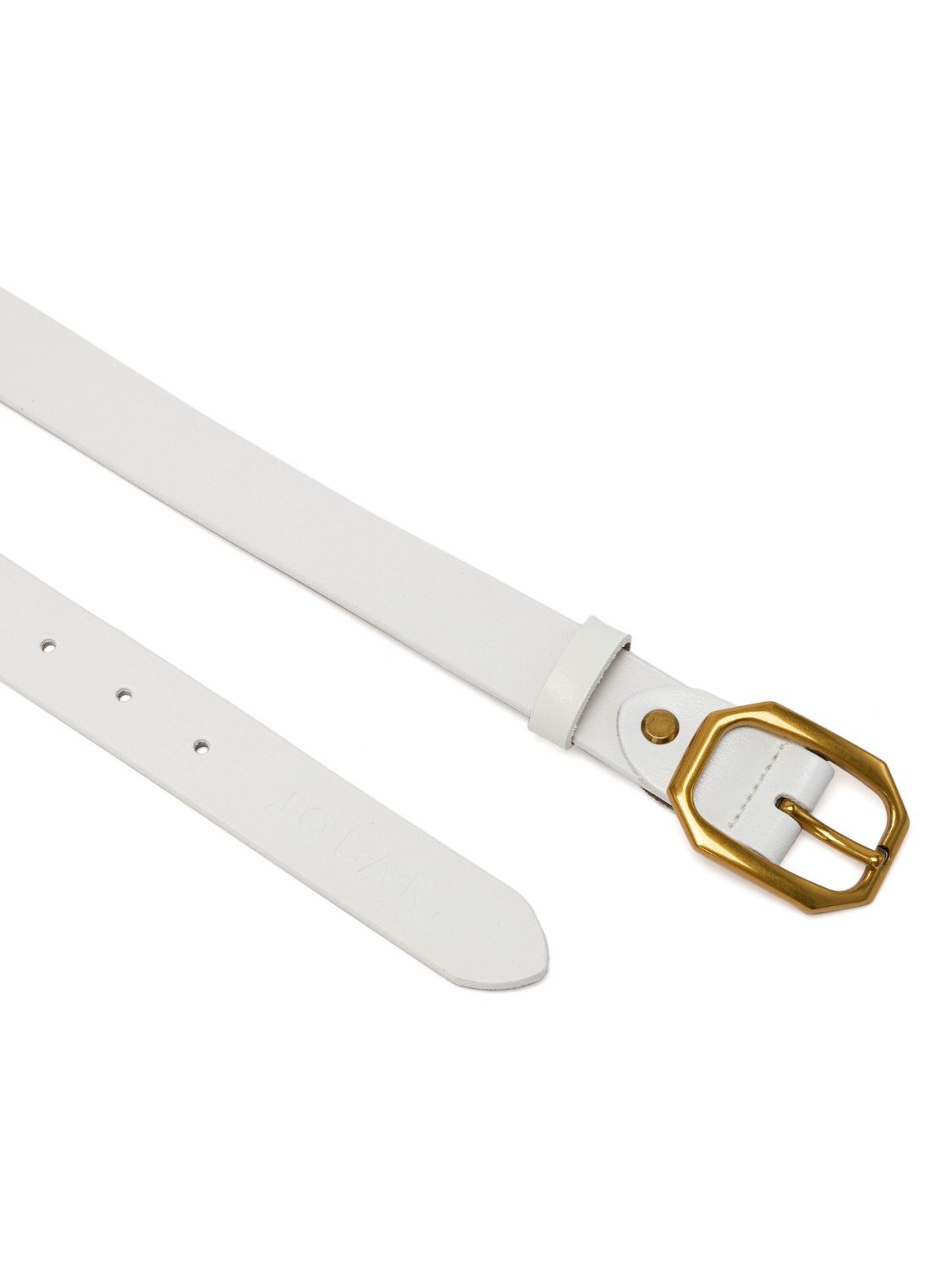 jolar Gürtel 'ELEGENT GOLD'‌‌ in Weiß