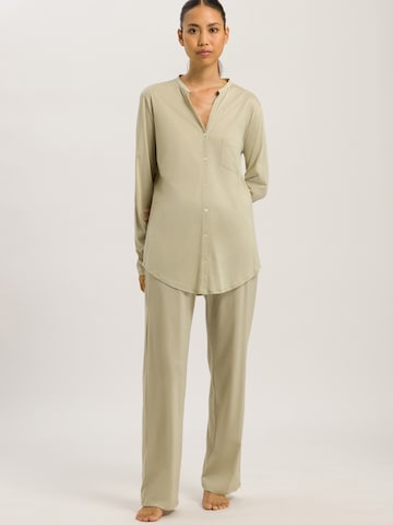 Hanro Pajama ' Cotton Deluxe ' in Beige: front