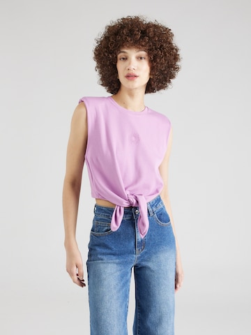 ABOUT YOU x Iconic by Tatiana Kucharova Top 'Giulia' in Purple: front