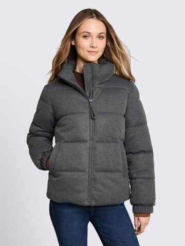 TOM TAILOR DENIM Winterjacke in Grau: Vorderseite