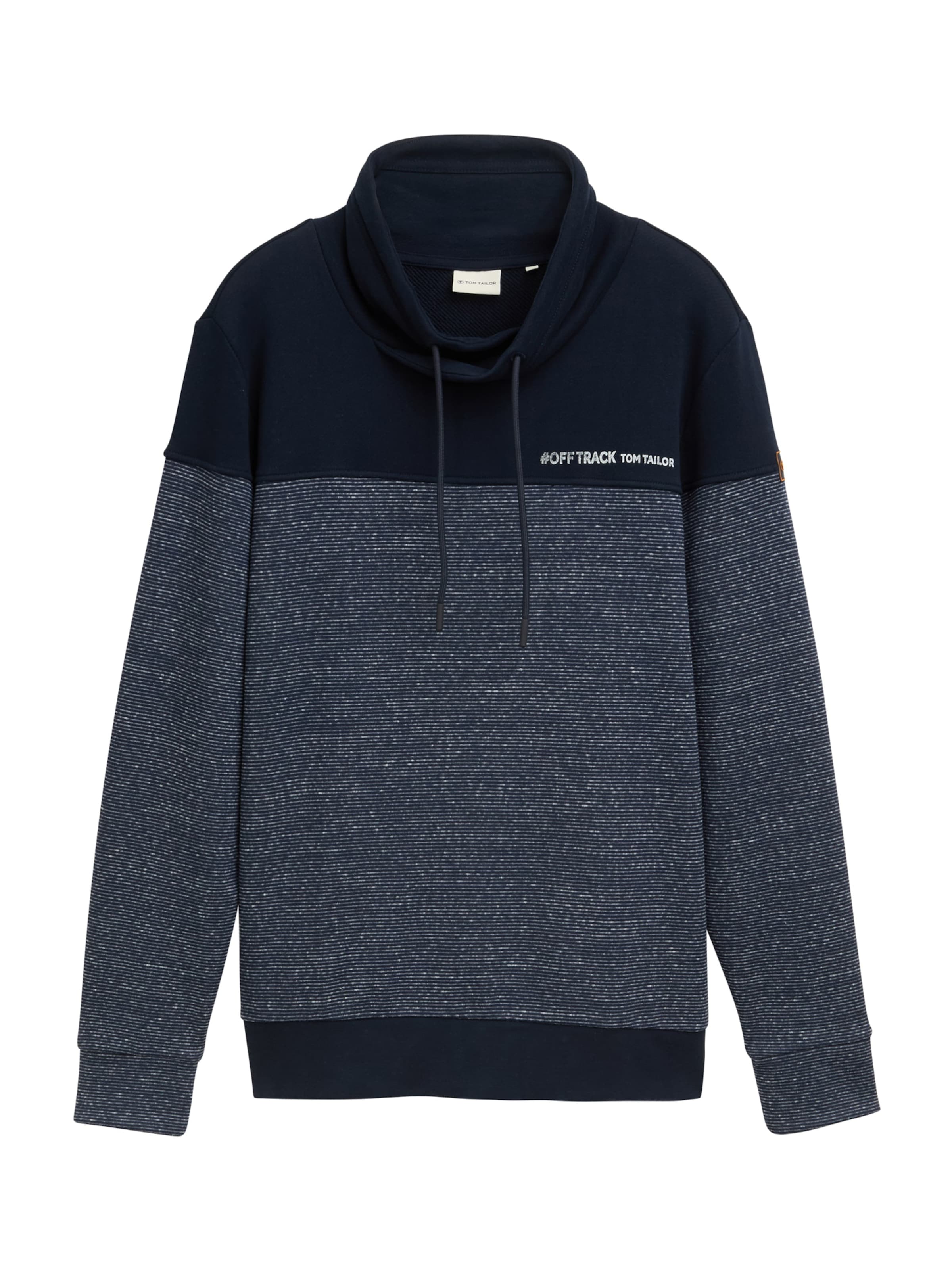 TOM TAILOR Μπλούζα φούτερ σε μπλε: μπροστά