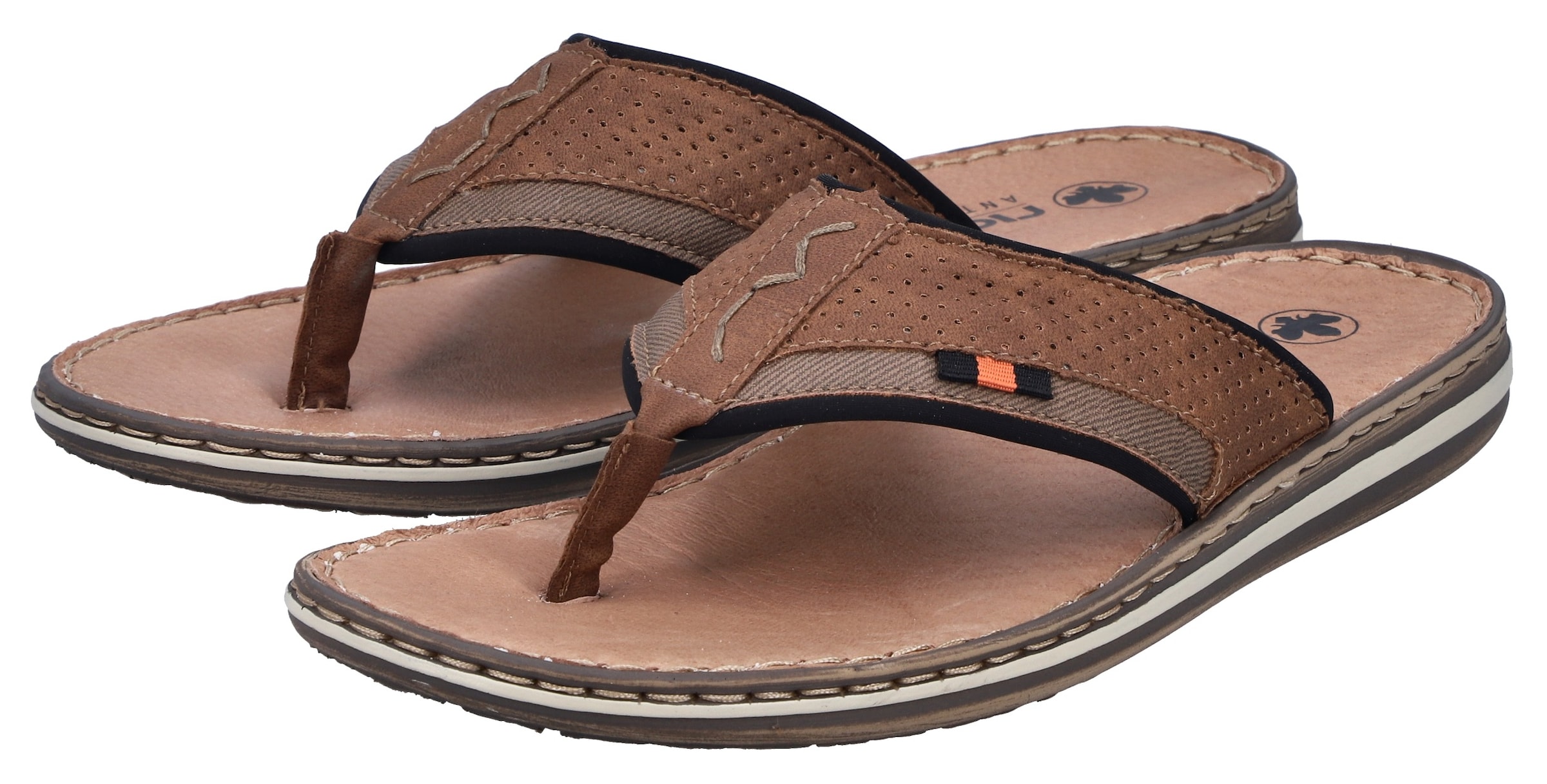 Tongs Rieker en marron