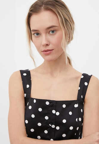 Finn Flare Summer Dress 'Dots' in Black