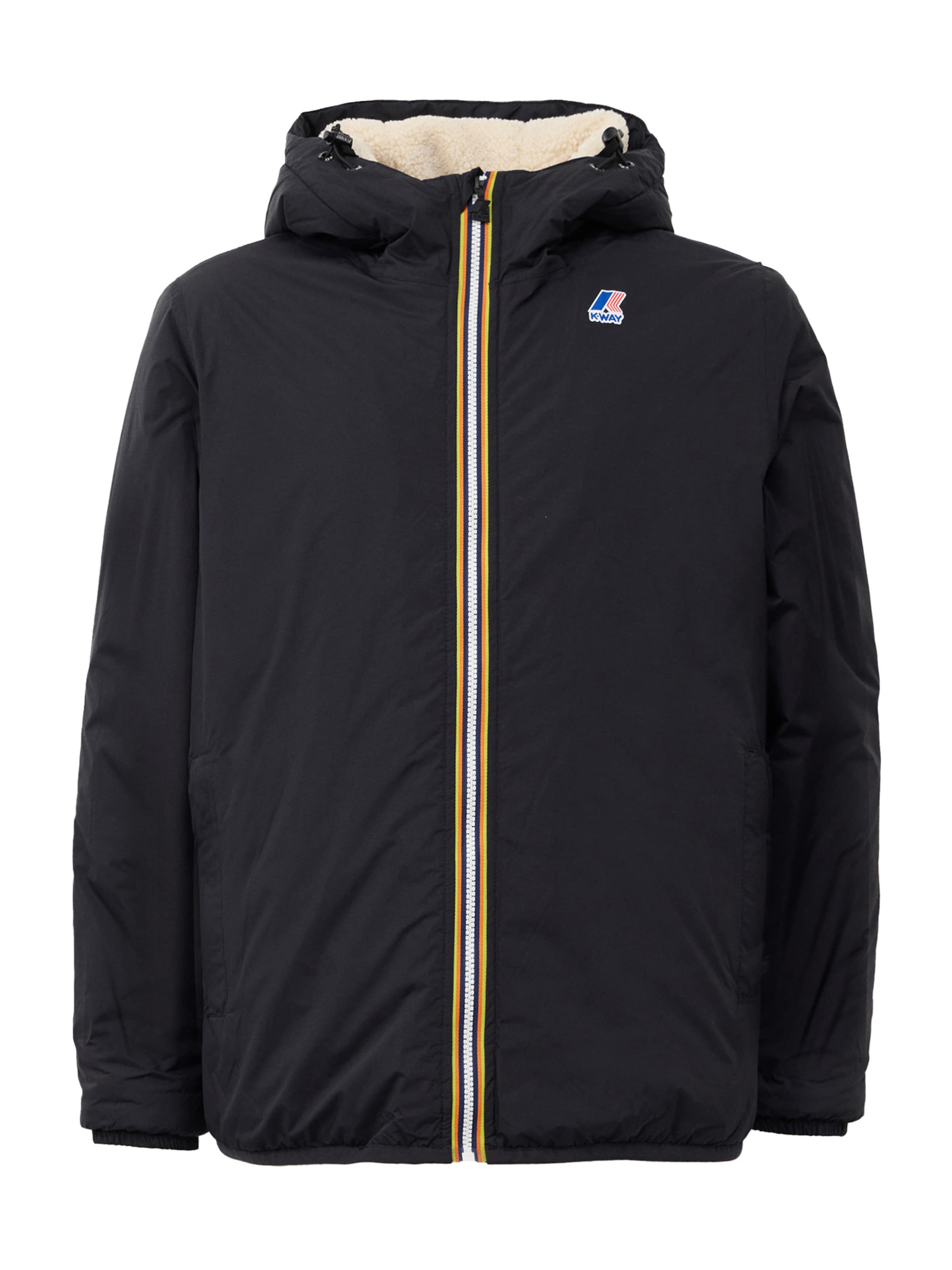 K-Way Tussenjas 'Le Vrai 4.0 Claude' in Zwart: voorkant