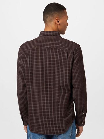 Club Monaco Regular fit Button Up Shirt in Brown