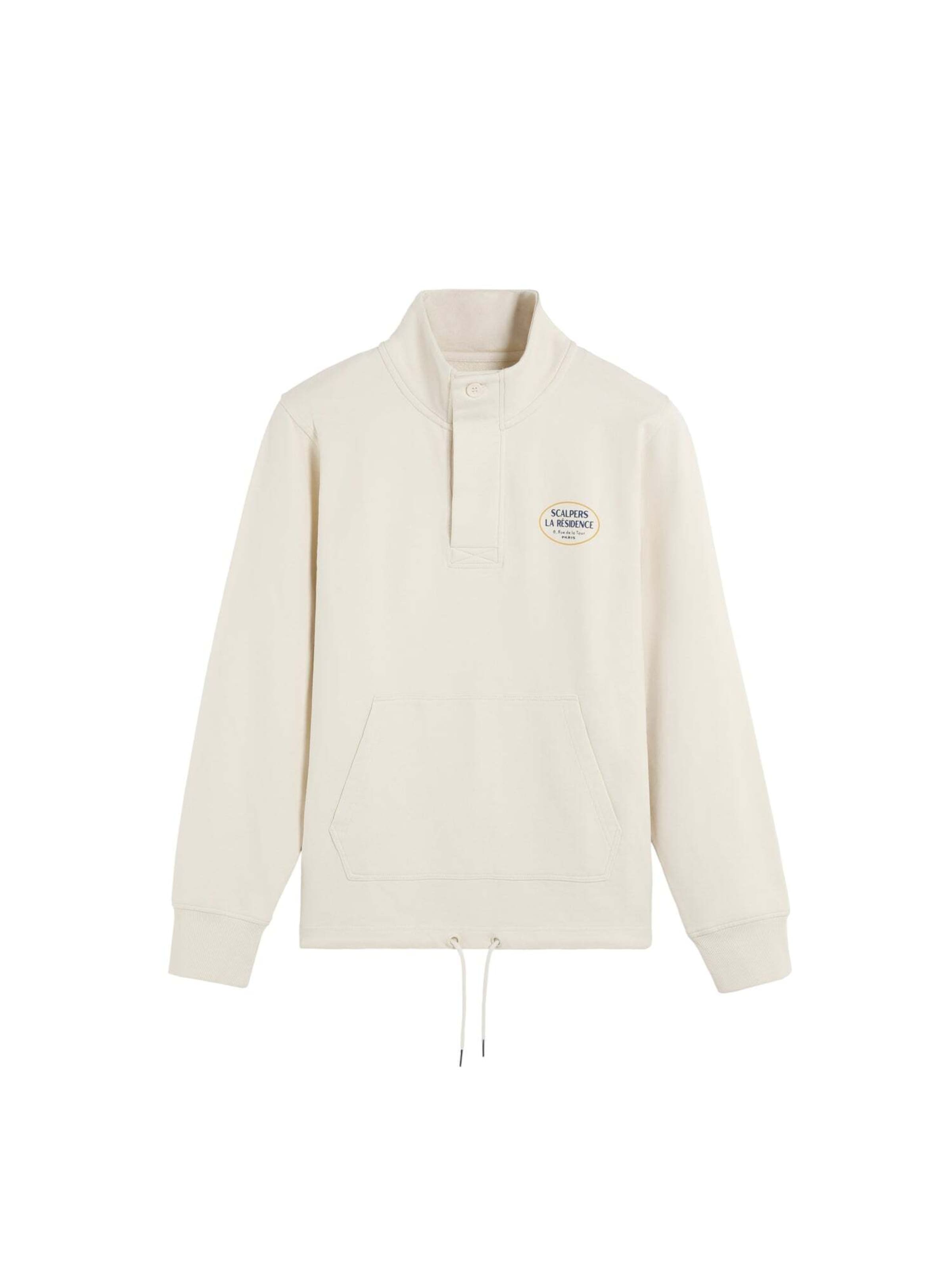 Scalpers Mikina – béžová: přední strana