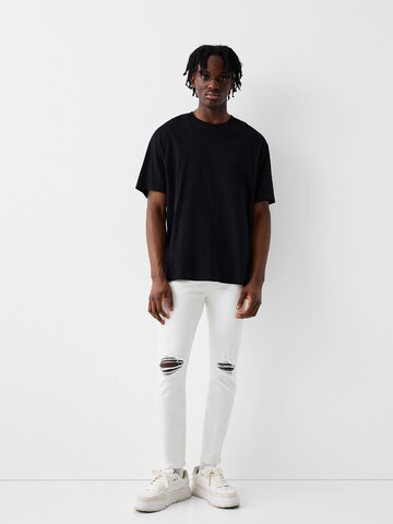 Bershka Skinny Jeans in Weiß