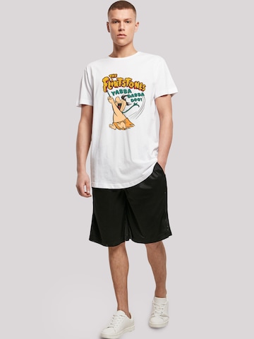 T-Shirt 'The Flintstones Yabba Dabba Doo' F4NT4STIC en blanc