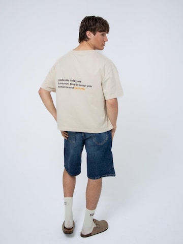 BAYSIDE BOUND Shirt 'THE SUNRISE UNISEX BOXY TEE' in Beige
