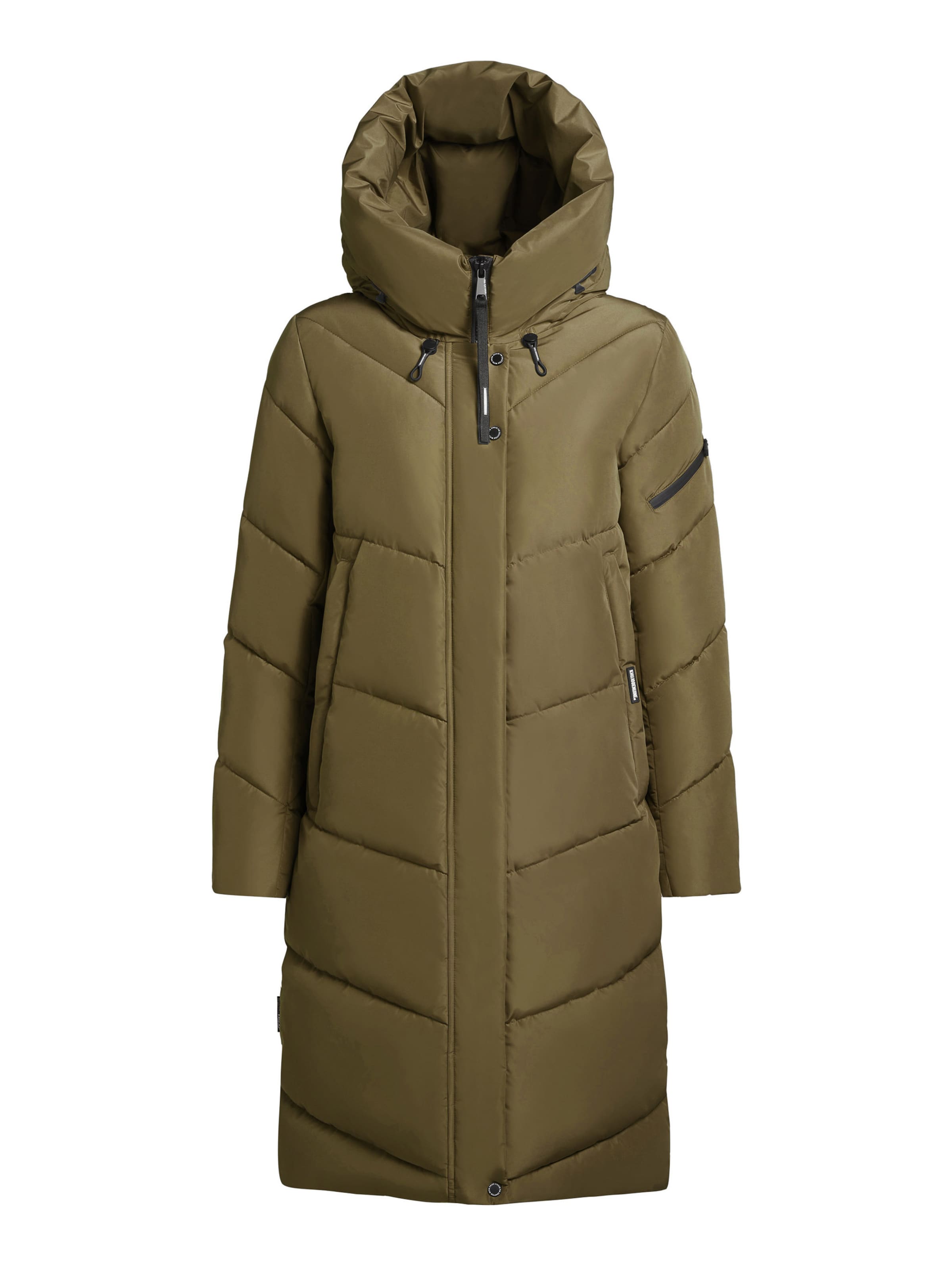 khujo Zimní kabát 'Jange' – zelená: přední strana