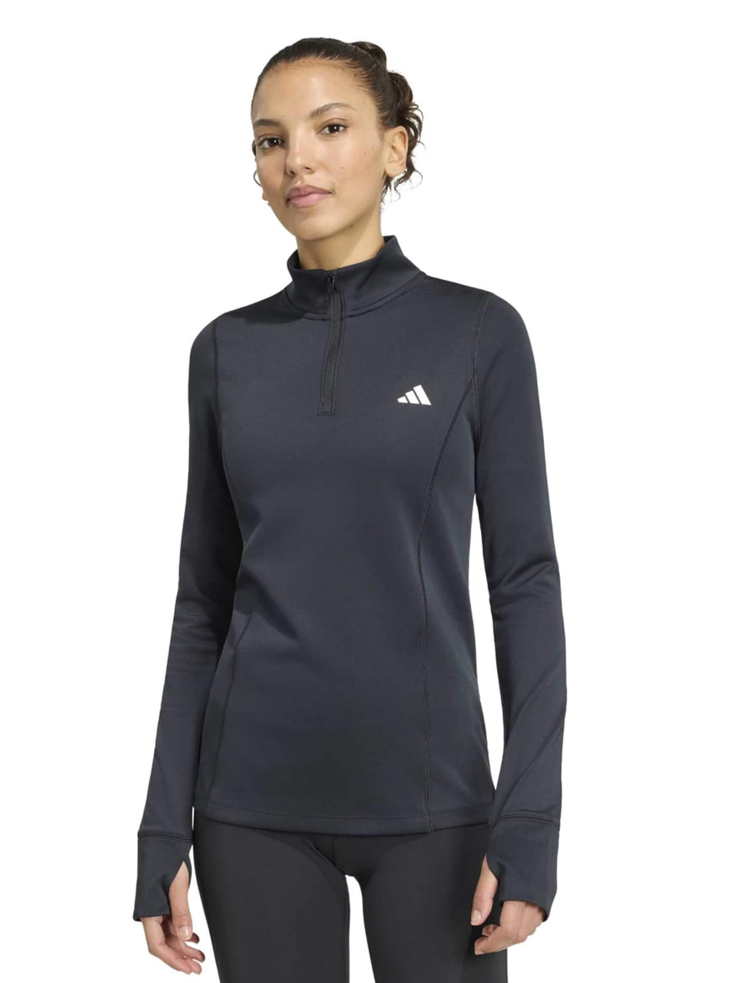 ADIDAS PERFORMANCE Funkcionalna majica | črna barva: sprednja stran