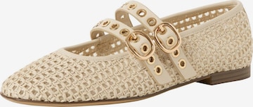 Ballerines à lanières Tamaris en beige : devant
