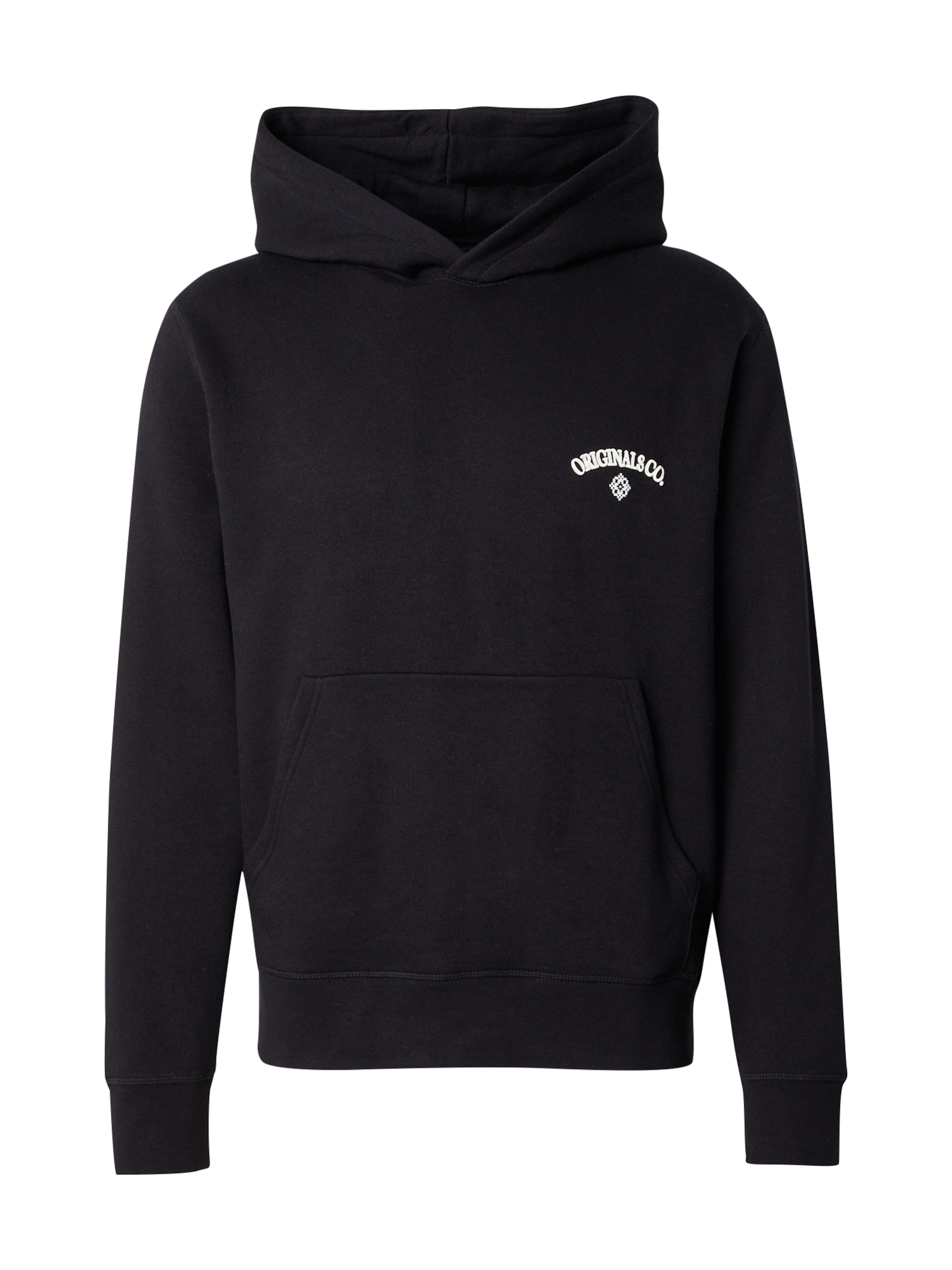 JACK & JONES Mikina 'JWHSANTORINI' - Čierna: predná strana