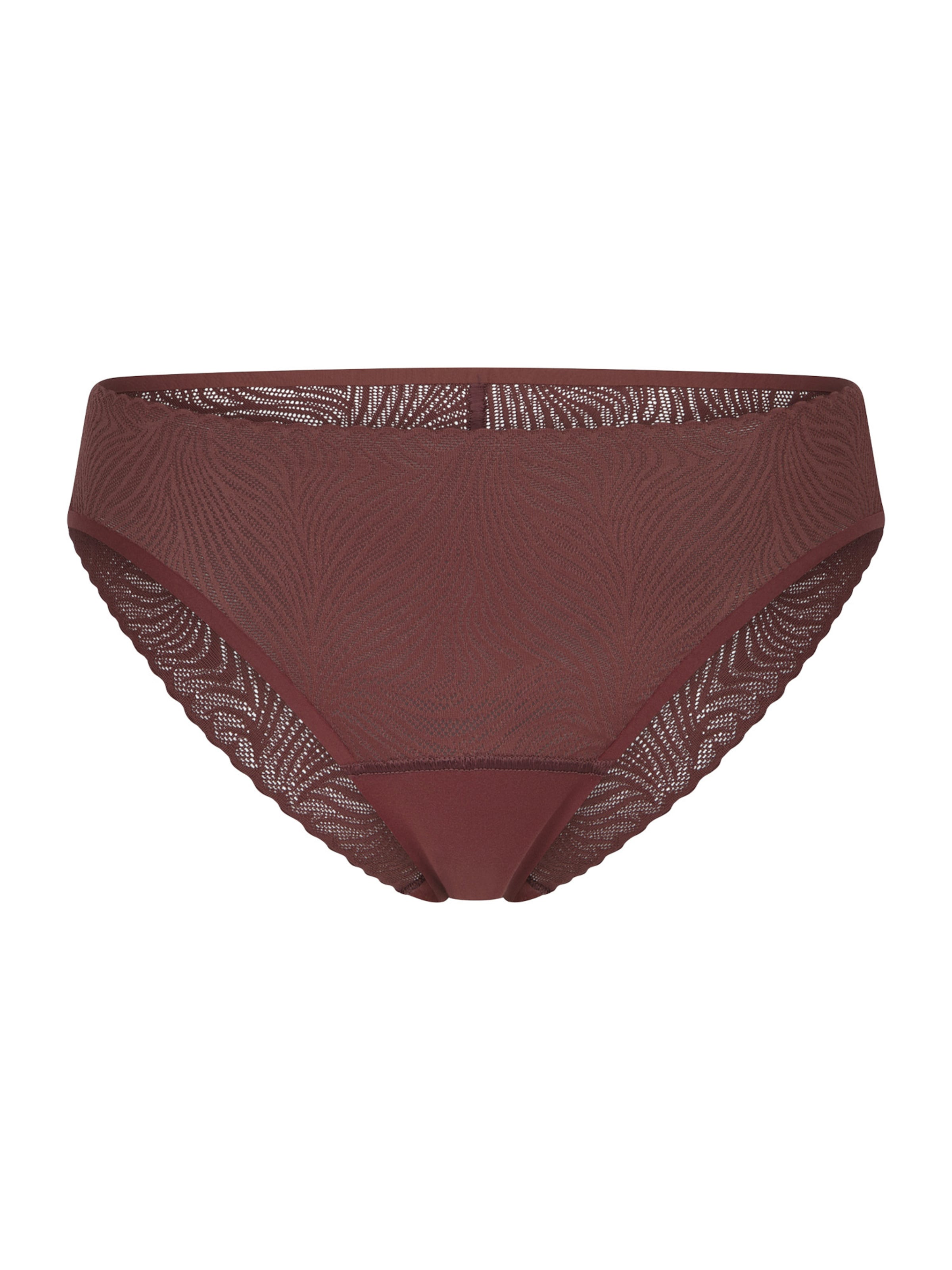 Slip ' Invisible Soft Lace ' SCHIESSER en rouge : devant