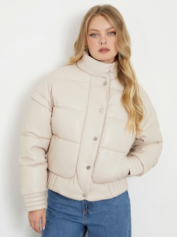 GUESS Between-Season Jacket in Beige: front