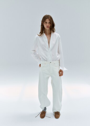 MANGO Regular Jeans 'SCARLETT' in Wit: voorkant