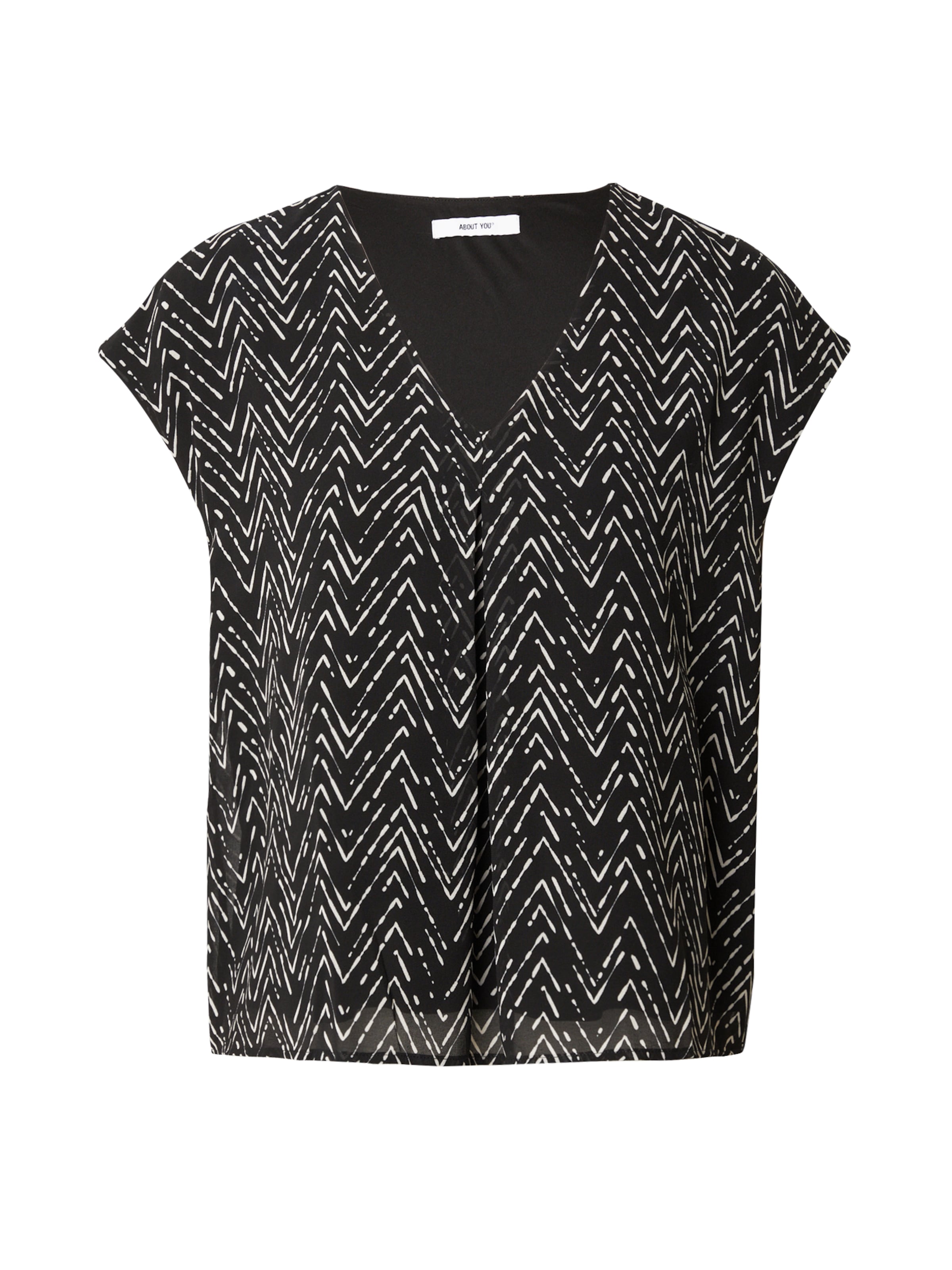 ABOUT YOU Μπλουζάκι 'Paris' σε μαύρο: μπροστά