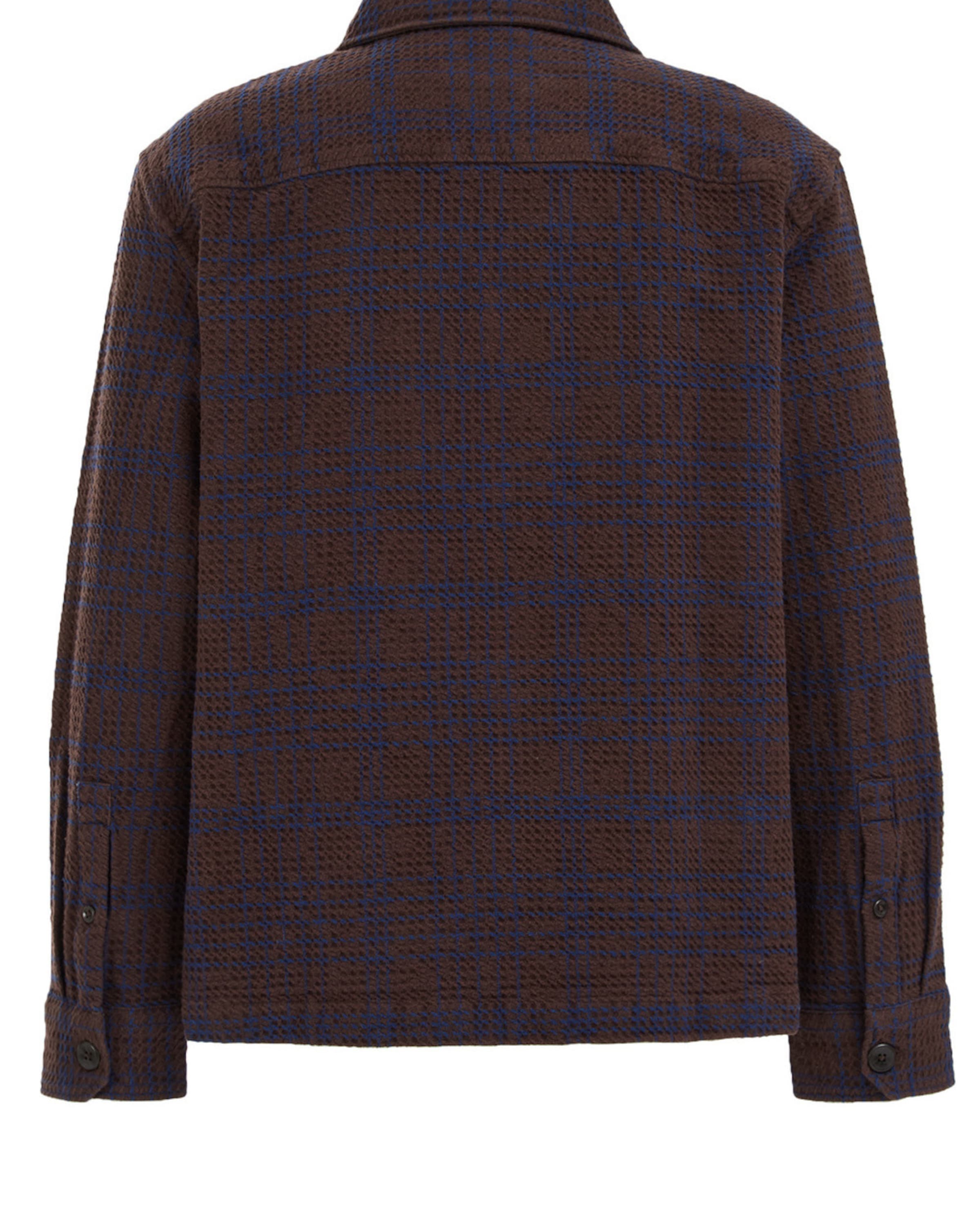 WE Fashion - Ajuste regular Camisa en marrón