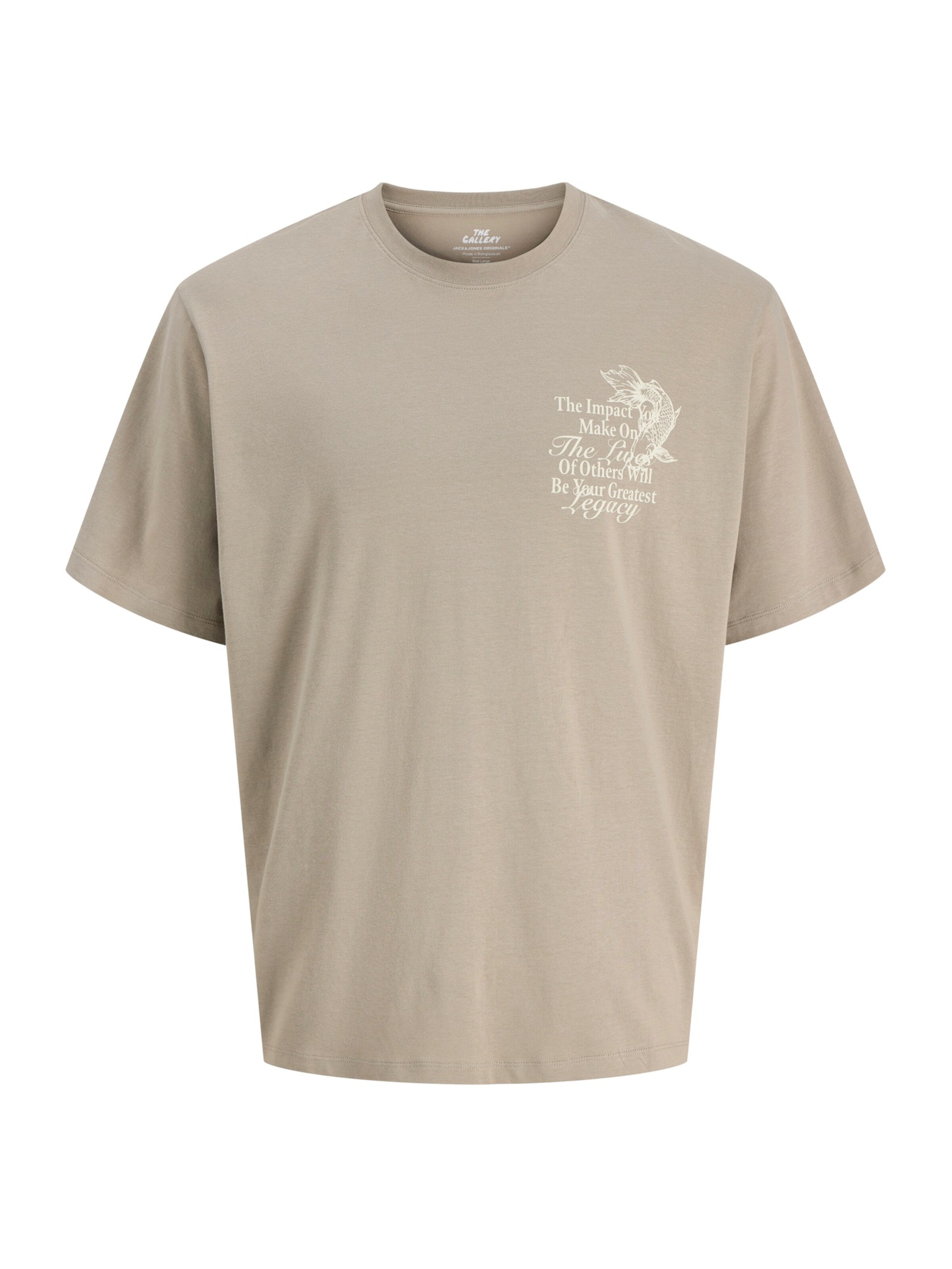 T-Shirt 'JOROriental' Jack & Jones Plus en vert : devant