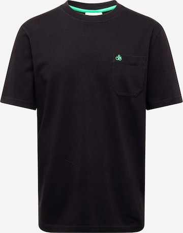 SCOTCH & SODA T-shirt i svart: framsida