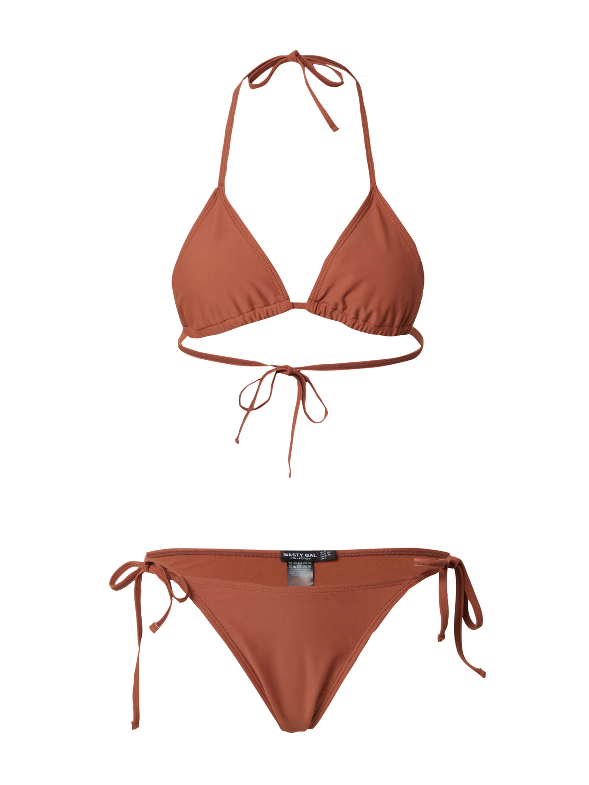 Nasty Gal Triangle Bikini in Orange