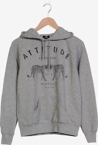 MANGO Sweatshirt & Zip-Up Hoodie in S in Grey: front