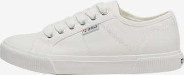 ONLY - Zapatillas deportivas bajas 'Nicola' en blanco: frente