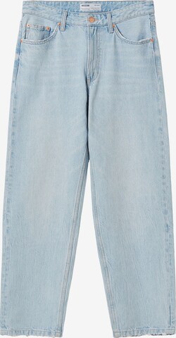 Bershka Regular Jeans in Blauw: voorkant