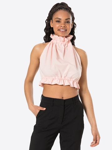 Femme Luxe Blouse 'CARA' in Pink: front
