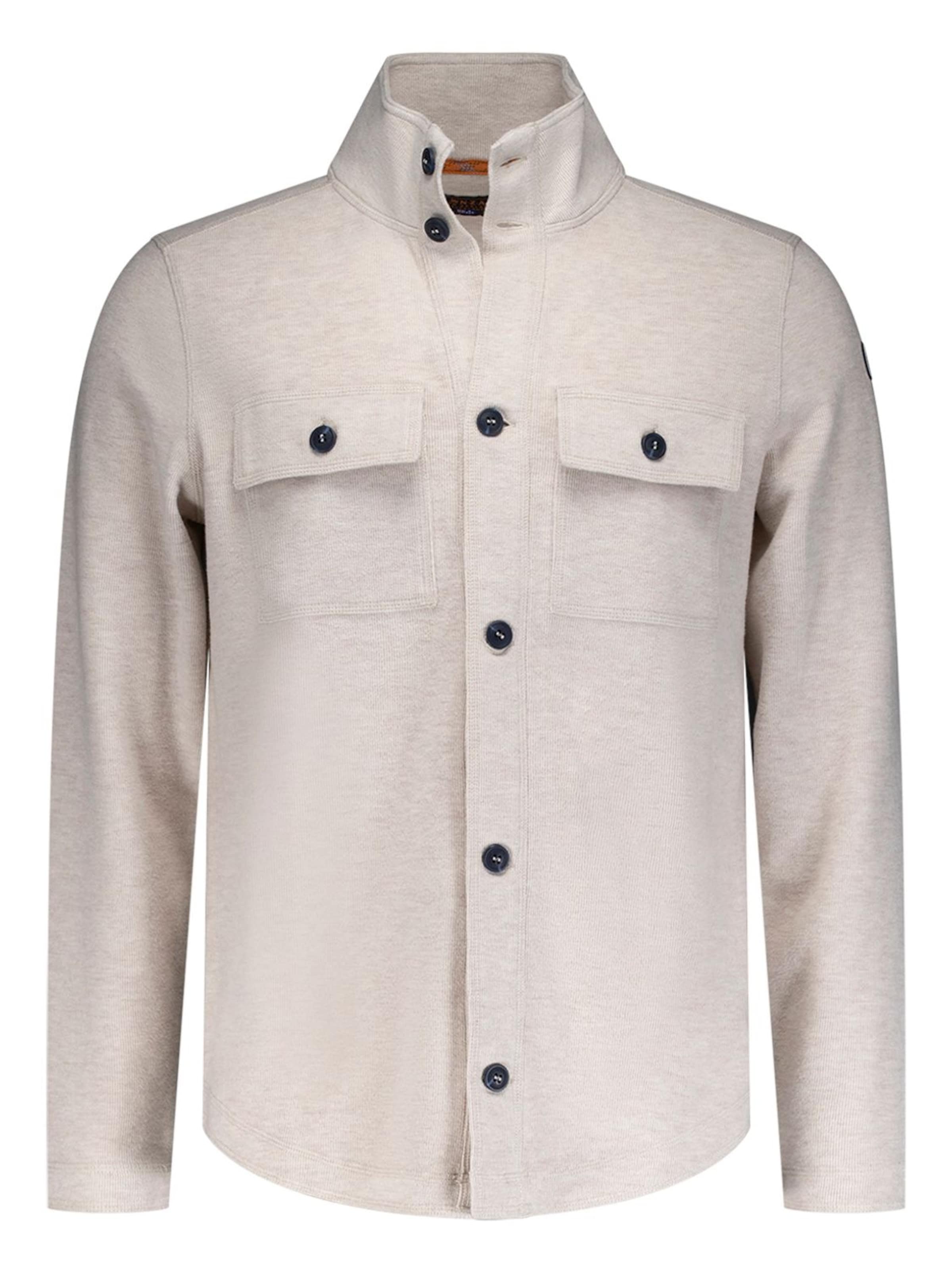 NZA New Zealand Auckland Gebreid vest 'Logan' in Wit: voorkant