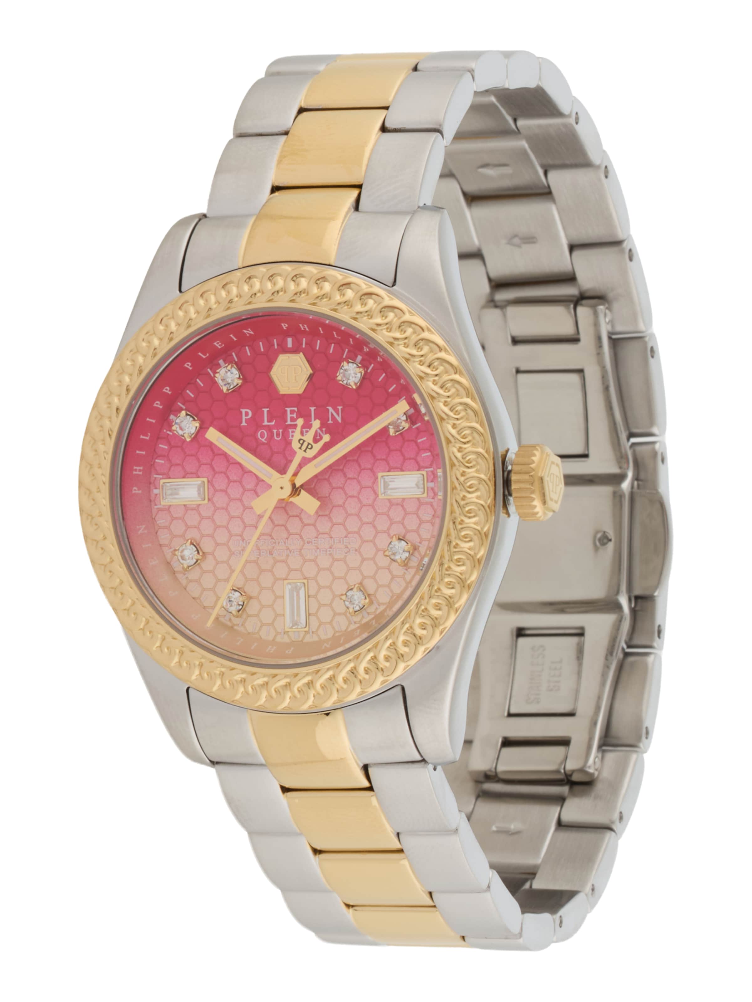 Philipp Plein Analógové hodinky - Strieborná: predná strana