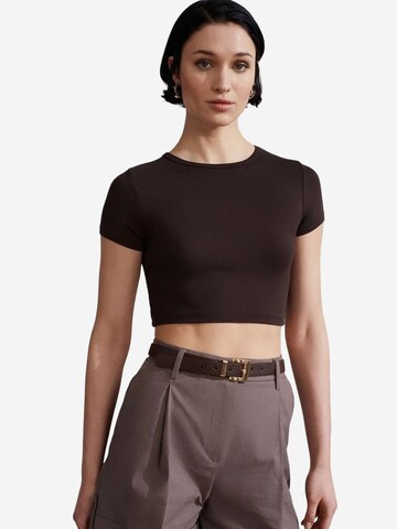 Dilvin Shirt 'T-Shirts' in Brown: front