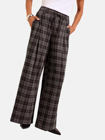 Friends Like These - Loosefit Pantalón plisado en gris: frente