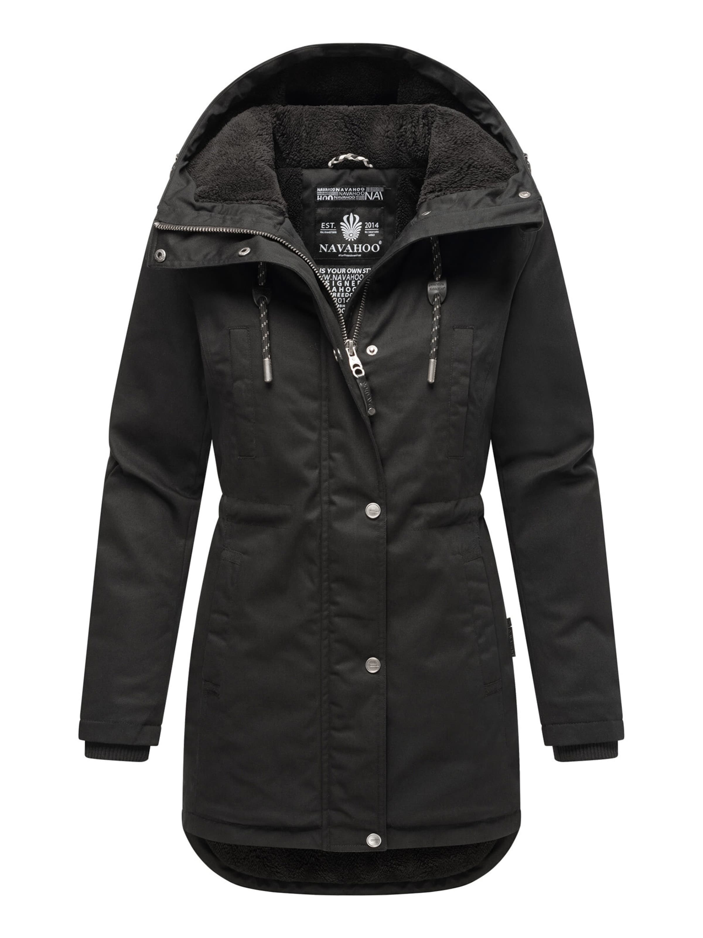 NAVAHOO Jacke 'N038' in Schwarz: Vorderseite
