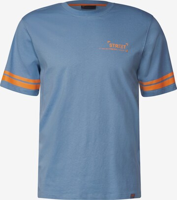 Street One MEN Shirt 'College' in Blue: front