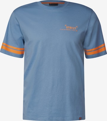 Street One MEN T-Shirt 'College' in Blau: predná strana