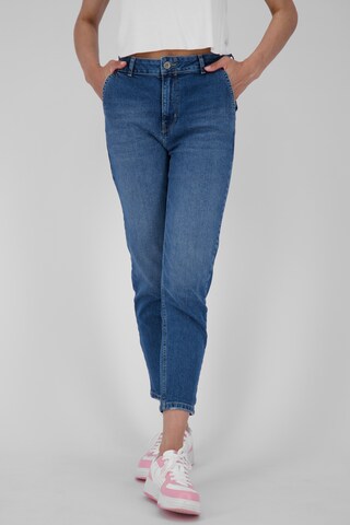 Alife and Kickin Slimfit Jeans 'LaureenAK' in Blauw: voorkant