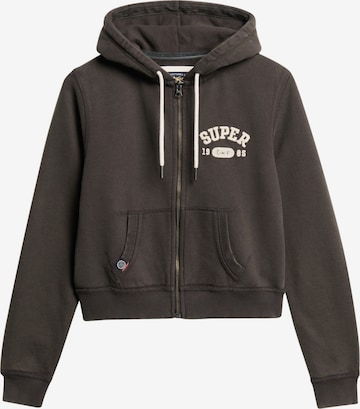 Superdry & Co Sweatvest in Zwart: voorkant