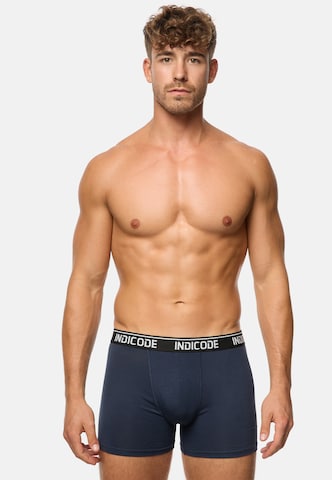 INDICODE JEANS Boxer shorts ' Milano ' in Blue: front