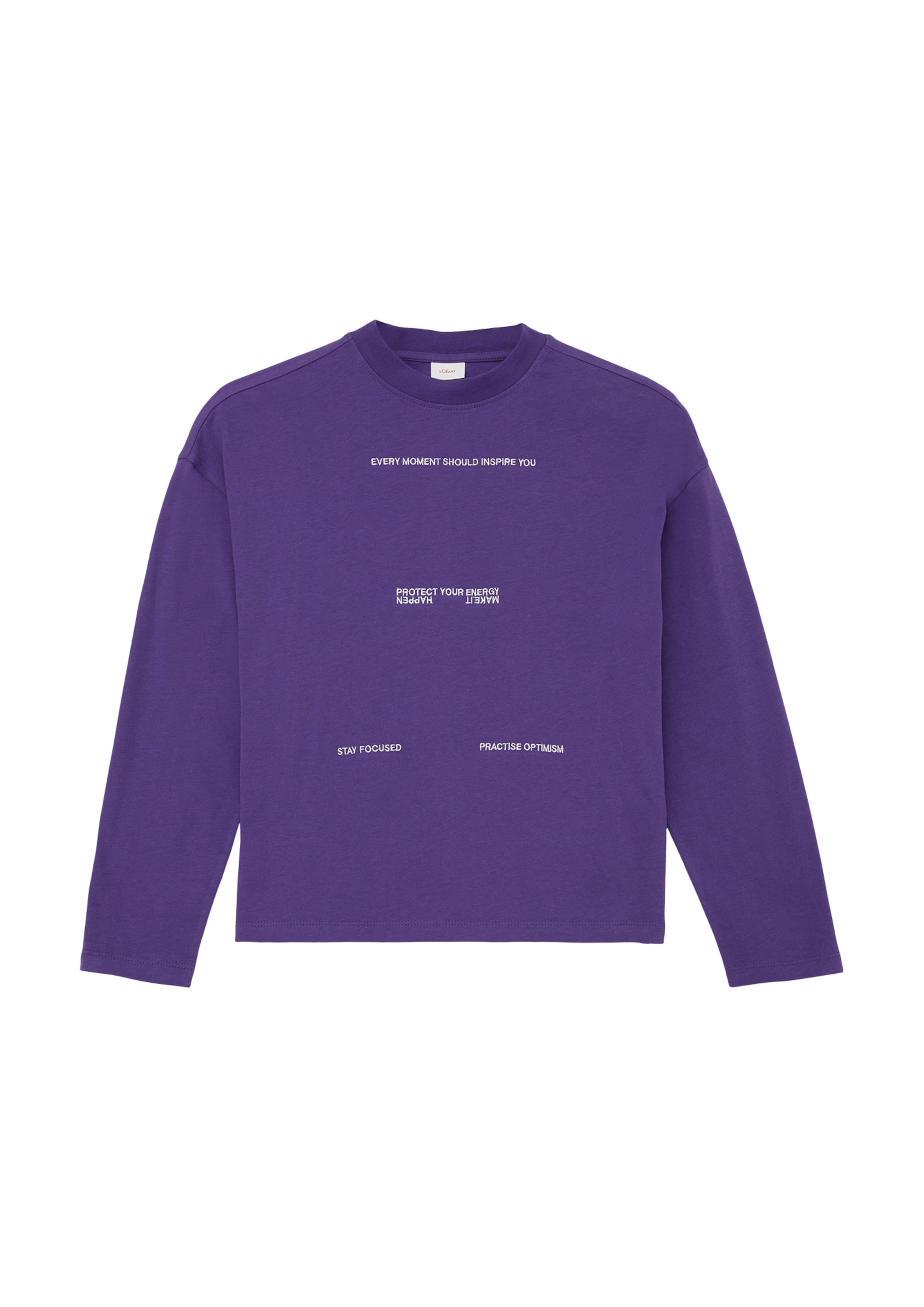 T-Shirt s.Oliver en violet : devant
